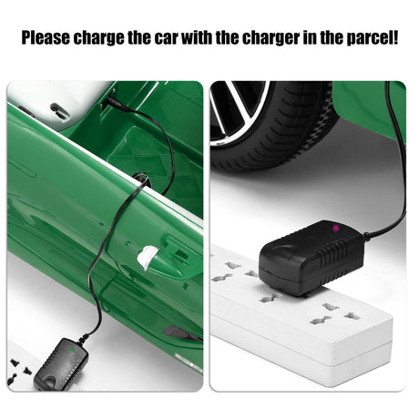 12V Green Electric Ride On Car for Kids with Remote Control - Inspired by Bentley Design