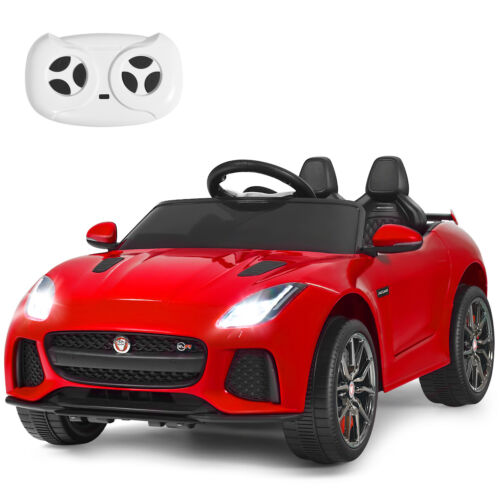 12V Jaguar F-Type SVR Licensed Kids Ride On Car with MP3 Player and Lights in Red
