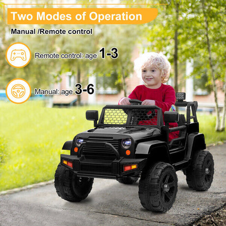 12V Jeep Ride On Car for Kids with Remote Control - Perfect Gift!