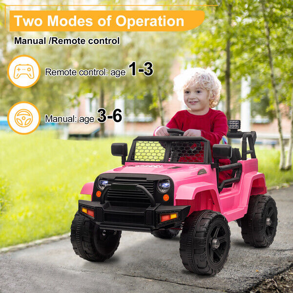 12V Jeep Ride On Car for Kids with Remote Control - Perfect Gift!