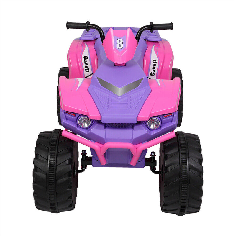 12V Kids ATV Car Ride-On Toy with Bluetooth Music & LED Lights