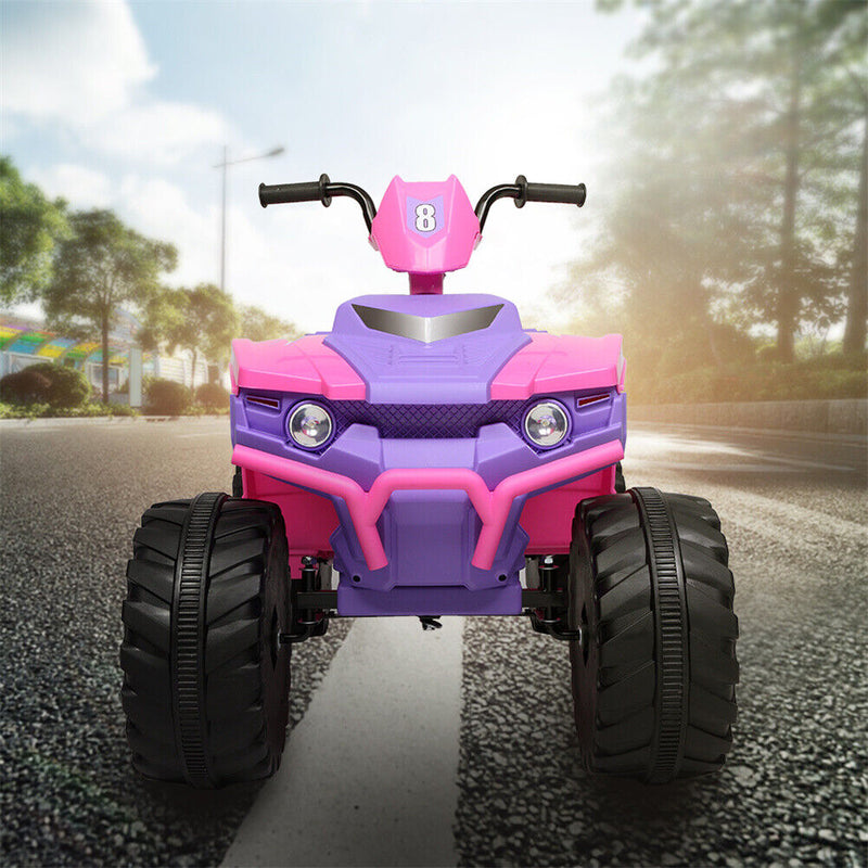 12V Kids ATV Car Ride-On Toy with Bluetooth Music & LED Lights