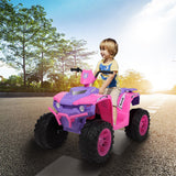 12V Kids ATV Car Ride-On Toy with Bluetooth Music & LED Lights