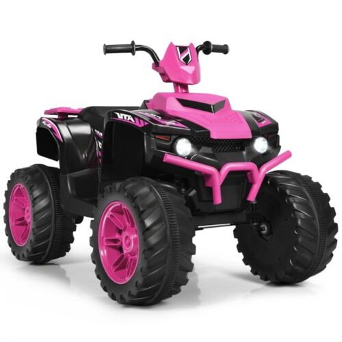 12V Kids ATV with LED Lights and Treaded Tires - The Perfect Ride for Young Adventurers!