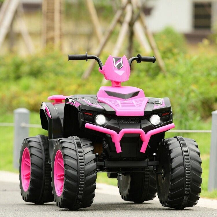 12V Kids ATV with LED Lights and Treaded Tires - The Perfect Ride for Young Adventurers!