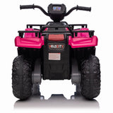 Electric 4-Wheeler ATV Quad for Kids with LED Lights, AUX Port, and USB