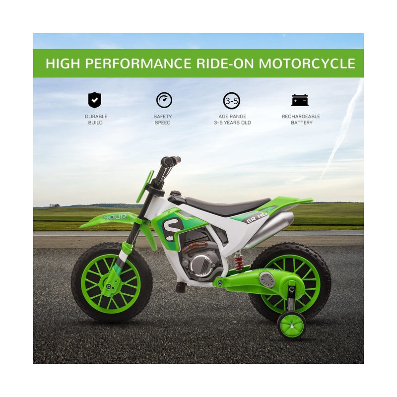12V Kids Electric Dirt Bike Ride-On Toy by Aosom - Battery-Powered Off-Road Fun!