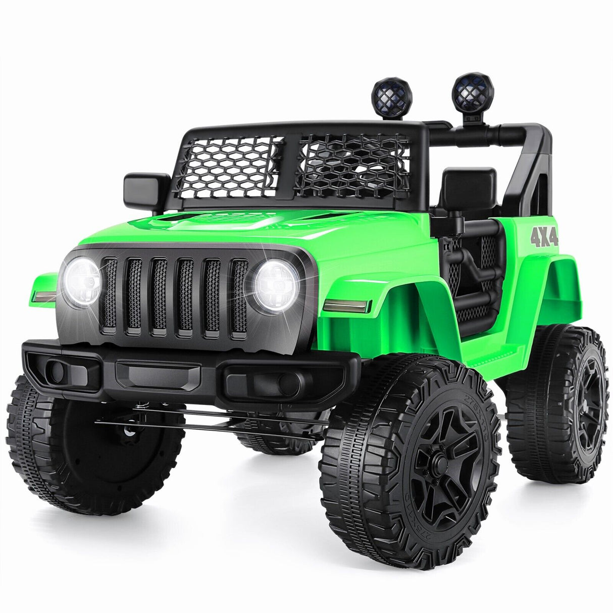 12V Kids Electric Jeep with Remote Control, 3 Speeds, and LED Lights - On Sale Now!
