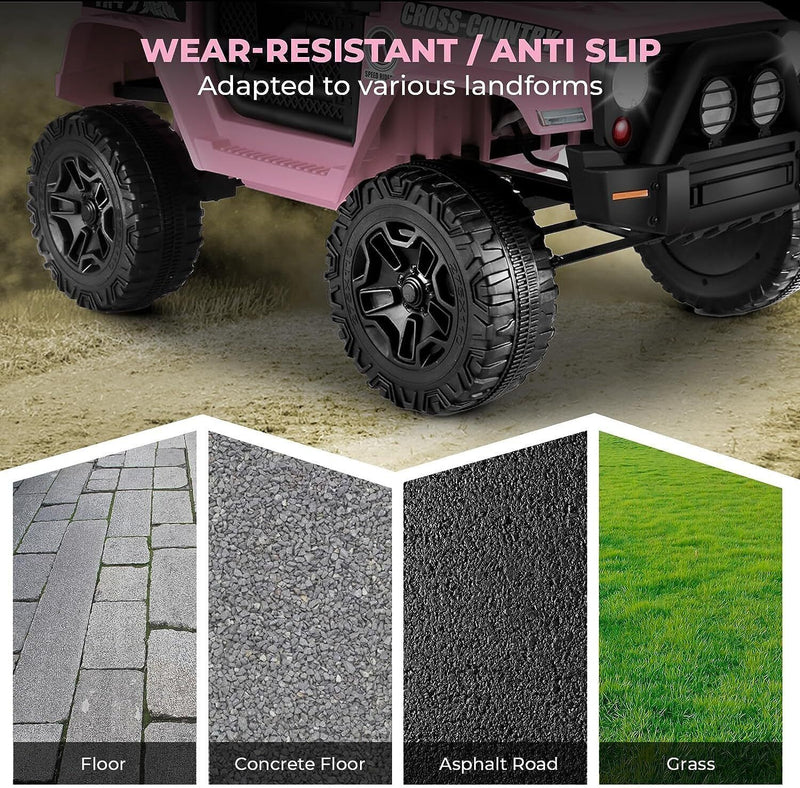 Electric Ride-On Truck with Remote Control and LED Lights - 3 Speed Options