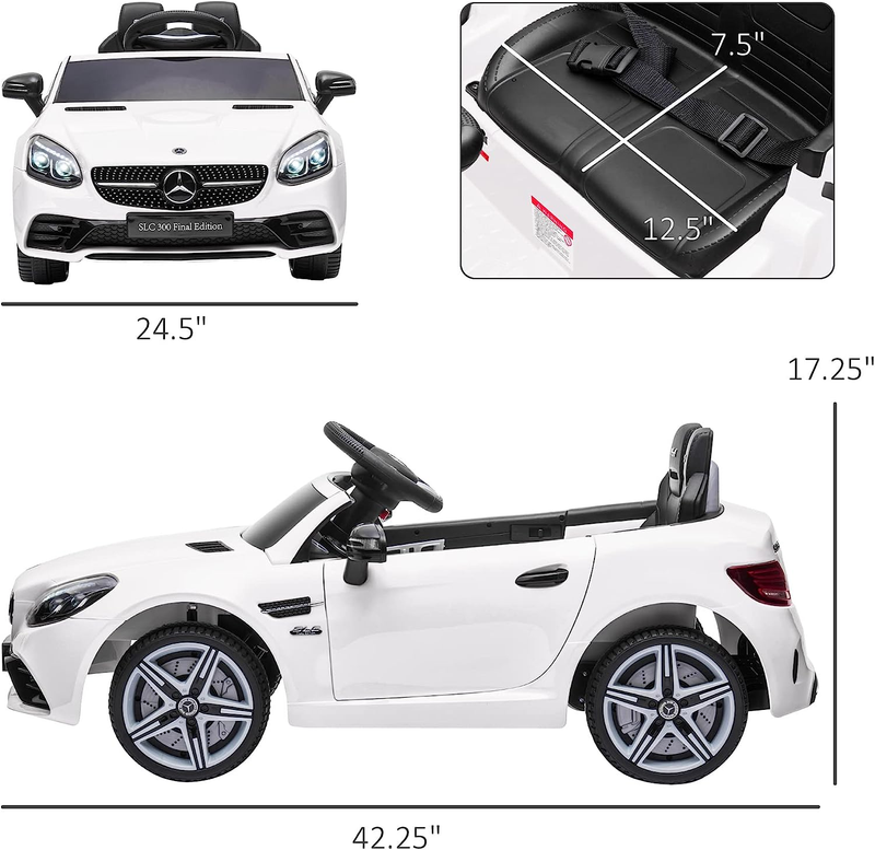 12V Kids Electric Ride on Car with Parent Remote Control - Battery Powered Fun for Little Ones
