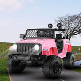 12V Kids Electric Ride-On Jeep Car with Remote Control, Bluetooth, LED Lights, and MP3 Player