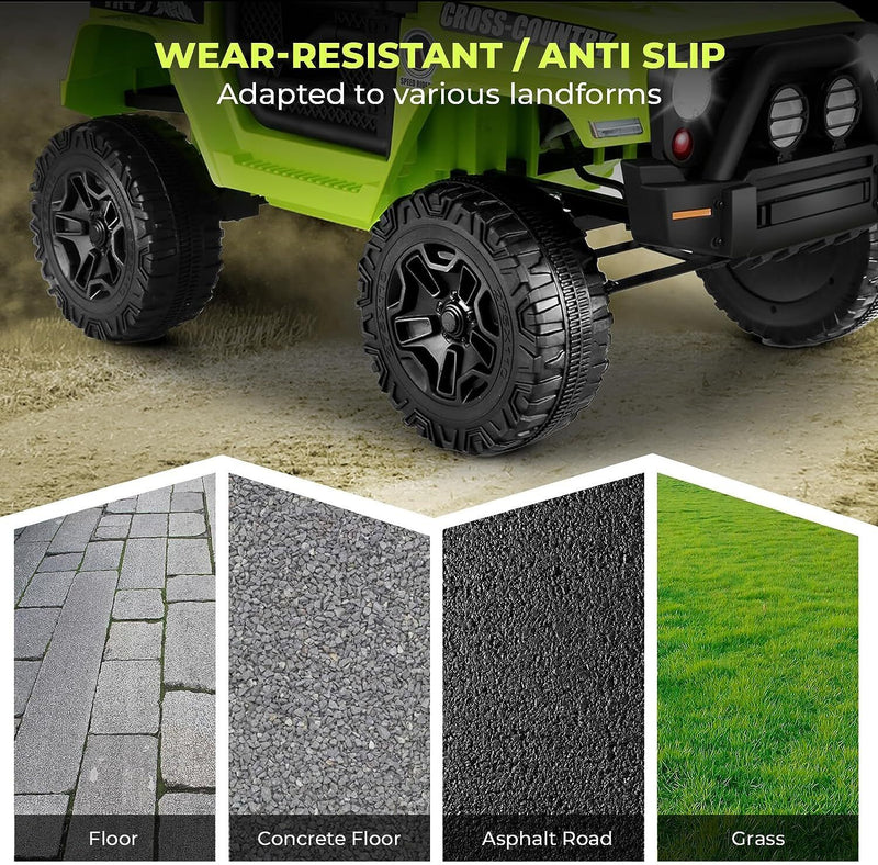 12V Kids Electric Ride On Jeep with Remote Control, 3 Speeds, and LED Lights - Brand New