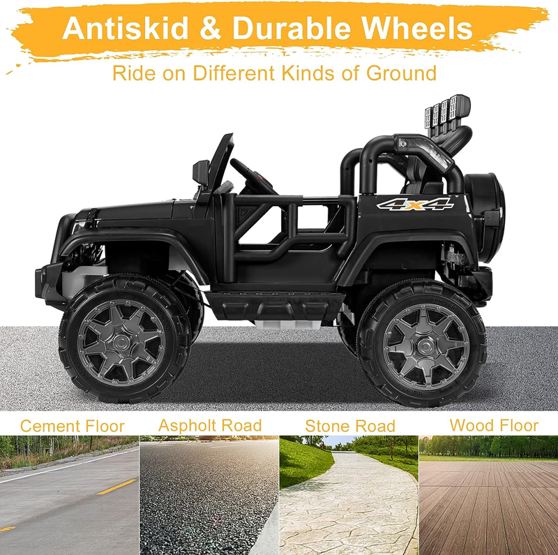 12V Kids Electric Ride-On Truck with Remote Control and Lights