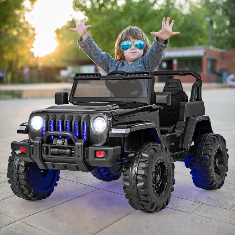 12V Kids Electric Truck Jeep with 2.4G Remote Control - Perfect for Little Drivers!