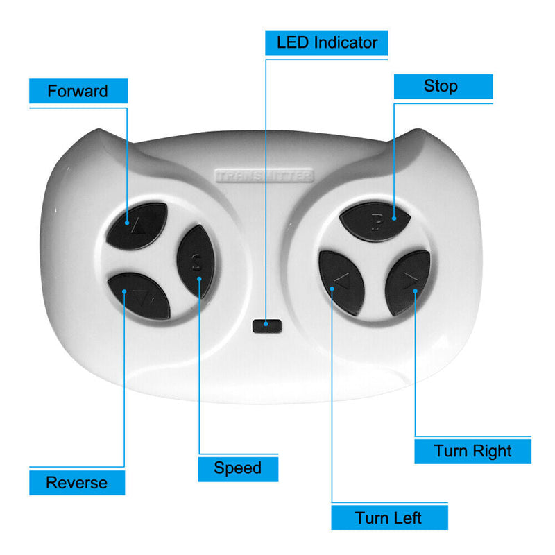 12V Kids Police Ride-On Car with Remote Control and LED Flashing Lights