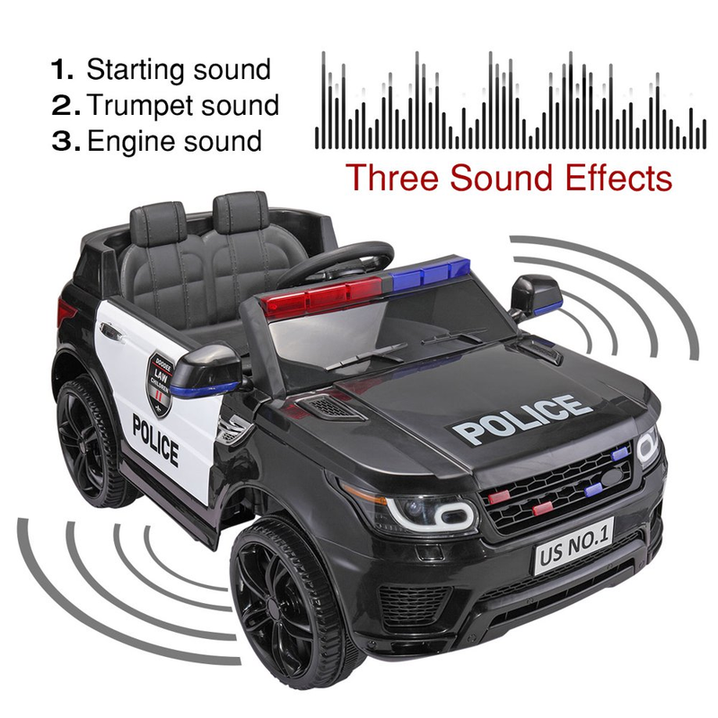 12V Kids Police SUV Ride On with 2.4Ghz Parental Control