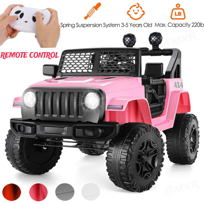 12V Kids Ride-On Car Truck with MP3, Bluetooth, and Parental Remote Control