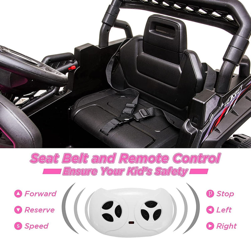 12V Kids Ride On Car Truck with Remote Control and LED Lights - Perfect Xmas Gift for Children