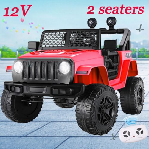 2-Seater 12V Ride On Truck Toy for Kids with Parent Remote and LED Lights