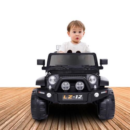 12V Kids Ride On Car with Remote Control - Rechargeable Battery, 4 mph Speed, Black