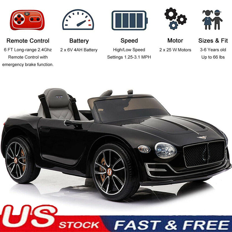 12V Kids Ride On Electric Car with Remote Control and MP3 Player - Perfect Gift for Children