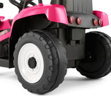 12V Kids Ride On Excavator with Music and Remote Control - 3 Speed Options
