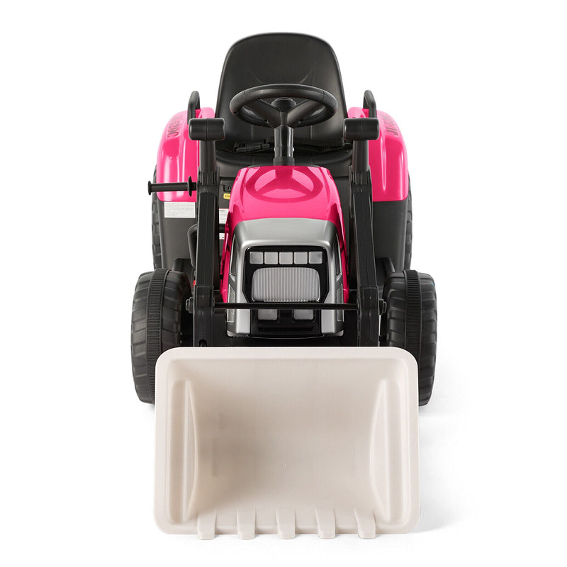 12V Kids Ride On Excavator with Music and Remote Control - 3 Speed Options