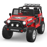 12V Kids Ride On Truck Car with Safety Belt, MP3 and LED Lights - Perfect Xmas Gift for Two!