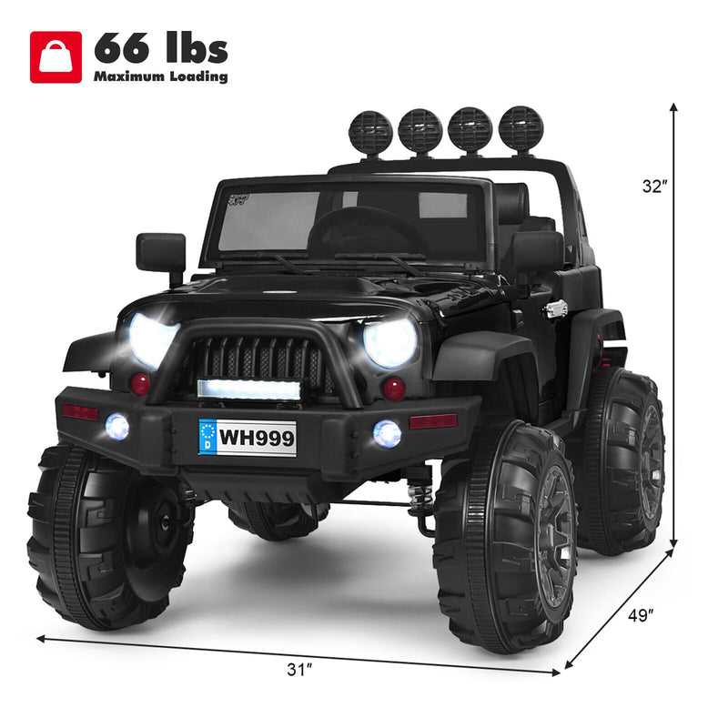 12V Kids Ride on Truck with 2.4GHz Remote Control - Electric Vehicle for Children