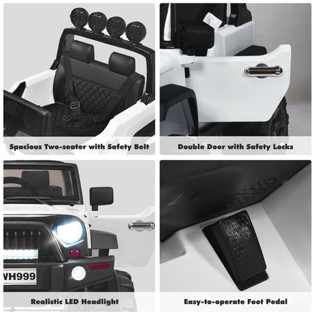 12V Kids Ride on Truck with 2.4GHz Remote Control - Electric Vehicle for Children