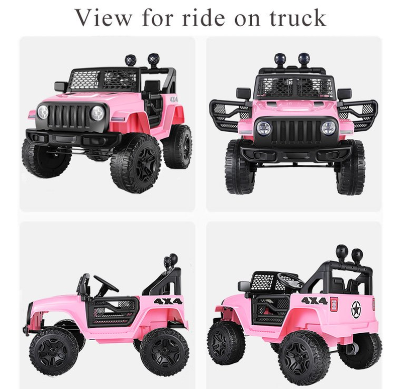 12V Kids Ride On Truck with Parent Remote Control and Bluetooth Music