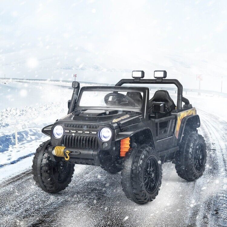 12V Kids Ride-on Truck with Parental Remote Control & LED Lights