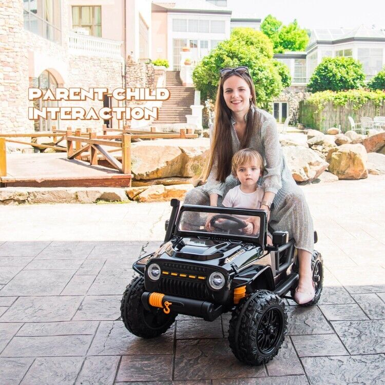 12V Kids Ride-on Truck with Parental Remote Control & LED Lights