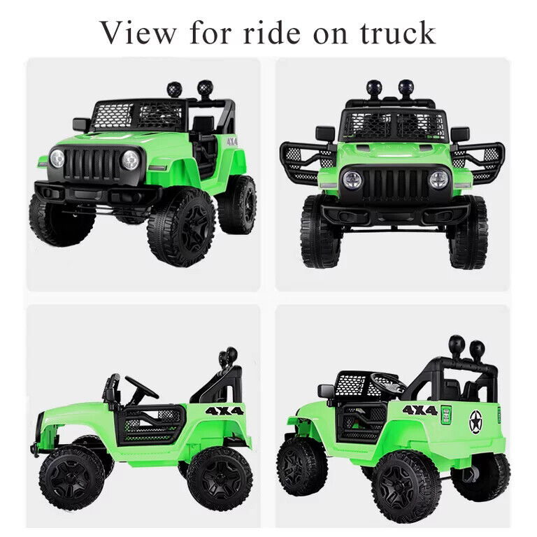 12V Kids Ride On Truck with Remote Control, Music, and Lights - Electric Vehicle for Two