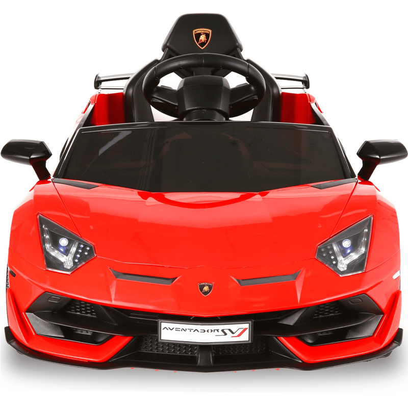 Red Lamborghini Electric Ride On Car for Kids - 12V Battery Powered Toy with 70W Motor