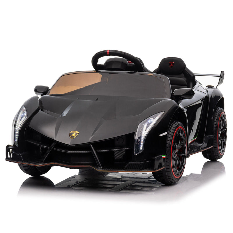 12V Lamborghini Poison Small Dual Drive Sports Car with Remote Control - 4.5AH Battery