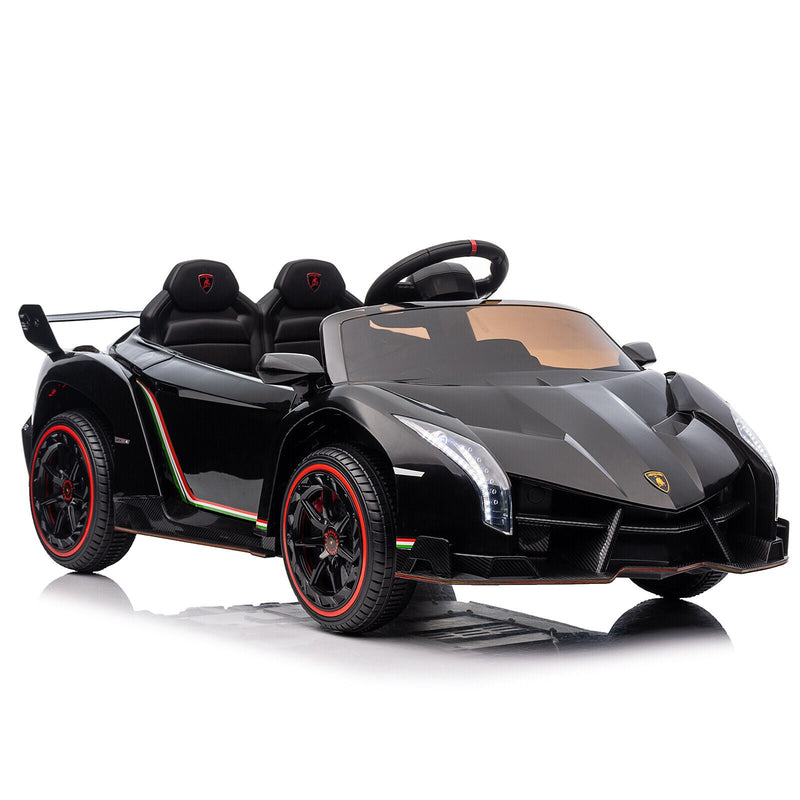 12V Lamborghini Poison Small Dual Drive Sports Car with Remote Control - 4.5AH Battery