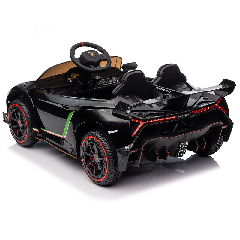 12V Lamborghini Poison Small Dual Drive Sports Car with Remote Control - 4.5AH Battery