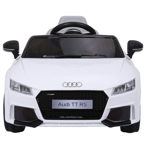 12V Licensed Audi TT RS Electric Ride On Car with Remote Control for Kids - White