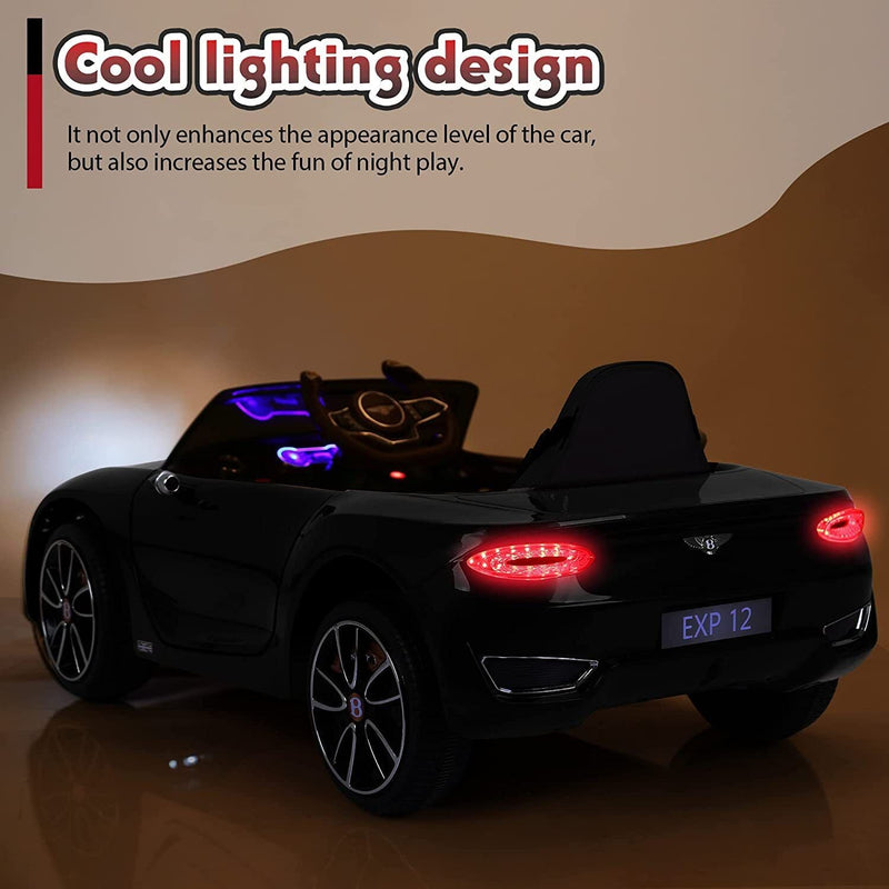 12V Licensed Bentley Electric Kids Ride On Car with Remote Control - Suitable for Ages 3-8 Years