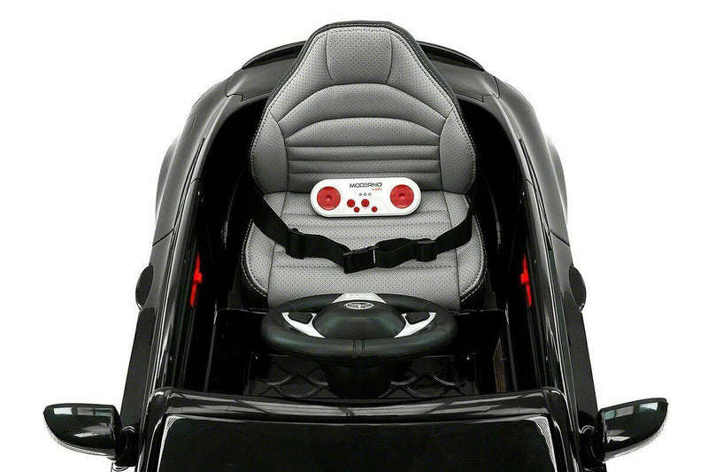 12V Licensed C63S Mercedes Kid's Ride-On Sports Car with Rubber Tires, Lights, and Remote Control