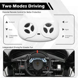 12V Licensed Lamborghini Aventador Electric Ride-On Car for Kids - Black
