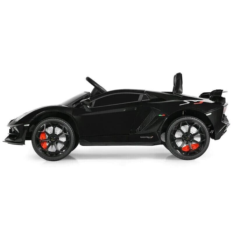 12V Licensed Lamborghini Aventador Electric Ride-On Car for Kids - Black