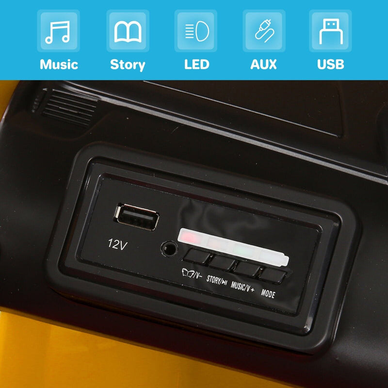 12V Licensed Lamborghini Aventador Electric Ride-On Car with LED Lights for Kids