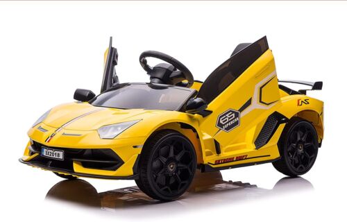 12V Licensed Lamborghini Aventador Electric Ride-On Car with Remote Control and LED Lights - 3 Speed Options
