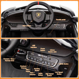 12V Licensed Lamborghini Electric Ride On Car for Kids - 2 Seater with Remote Control