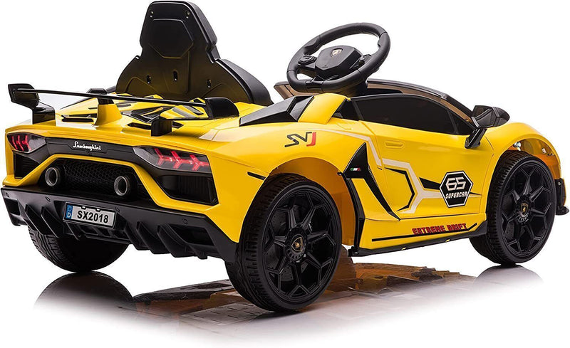 Licensed Lamborghini SVJ 12V Battery Powered Electric Ride-On Car for Kids