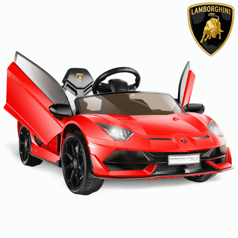 Licensed Lamborghini SVJ 12V Battery Powered Electric Ride-On Car for Kids