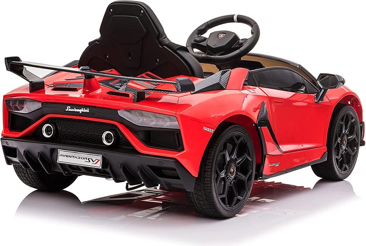 Licensed Lamborghini SVJ 12V Battery Powered Electric Ride-On Car for Kids