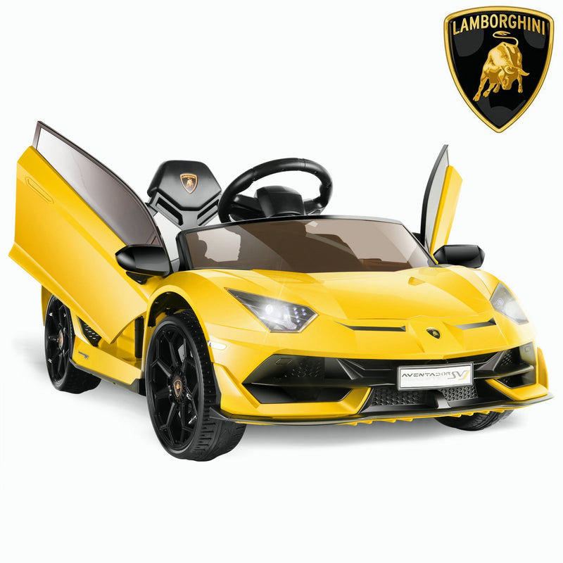 Licensed Lamborghini Aventador 12V Ride-On Car with 7Ah Battery and 3 Speed Options for Kids